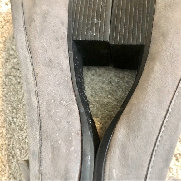 Anne Klein Gray Suede Loafers - Picture 12 of 13